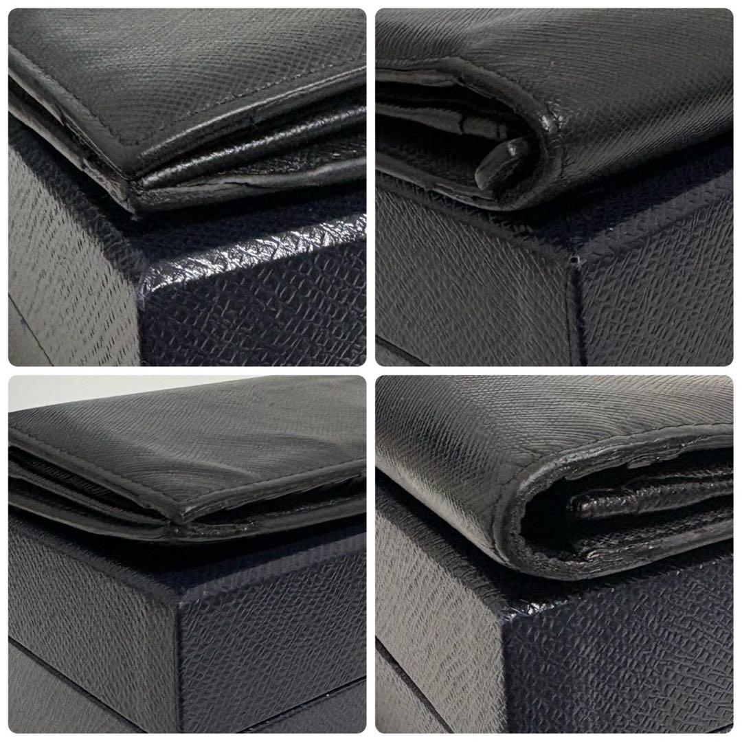 美品✨PRADA プラダ 長財布 二つ折り財布 サフィアーノ ブラック 黒