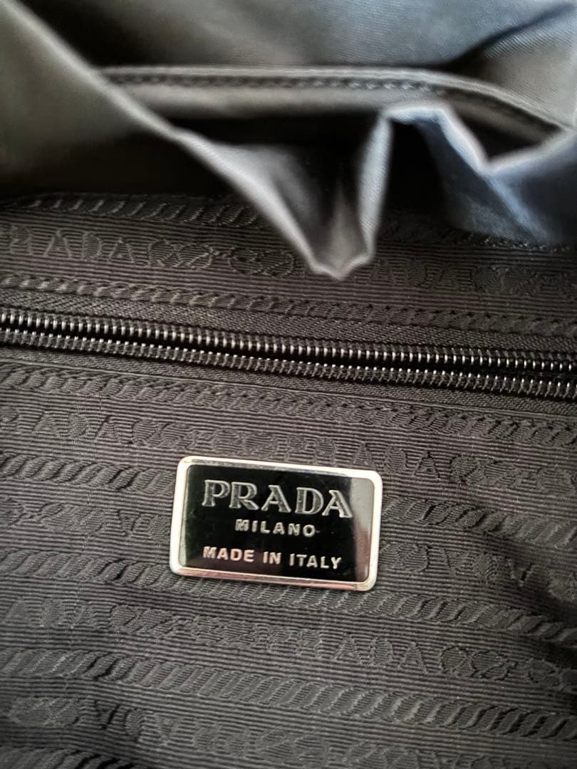 美品 PRADA プラダ ナイロン リュック バックパック ブラック