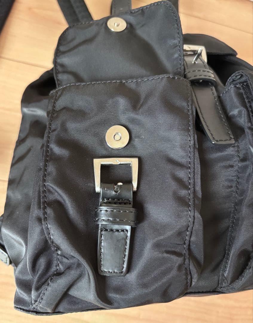 美品 PRADA プラダ ナイロン リュック バックパック ブラック