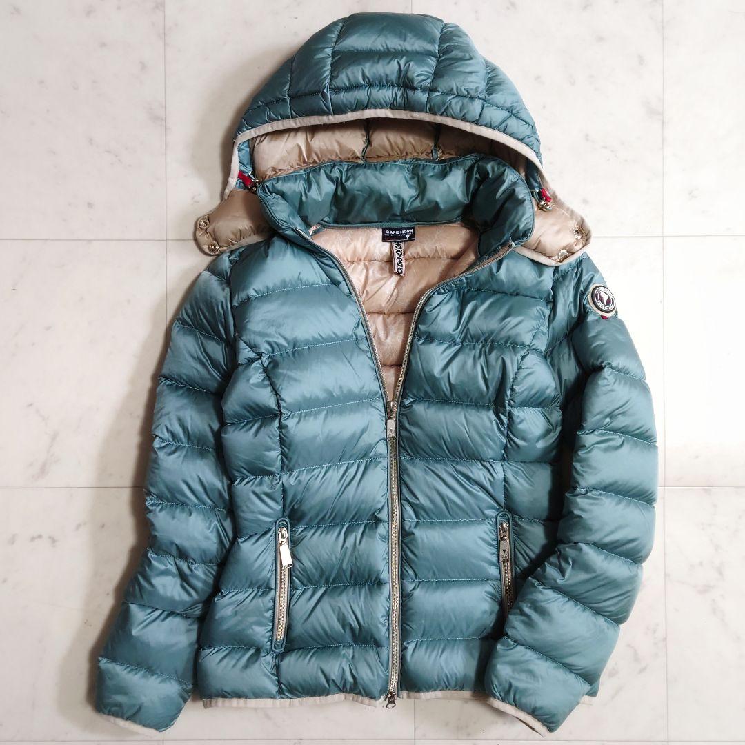 美品♪サイズ42・L ケープホーンTIERRA SRL 2wayダウンジャケット