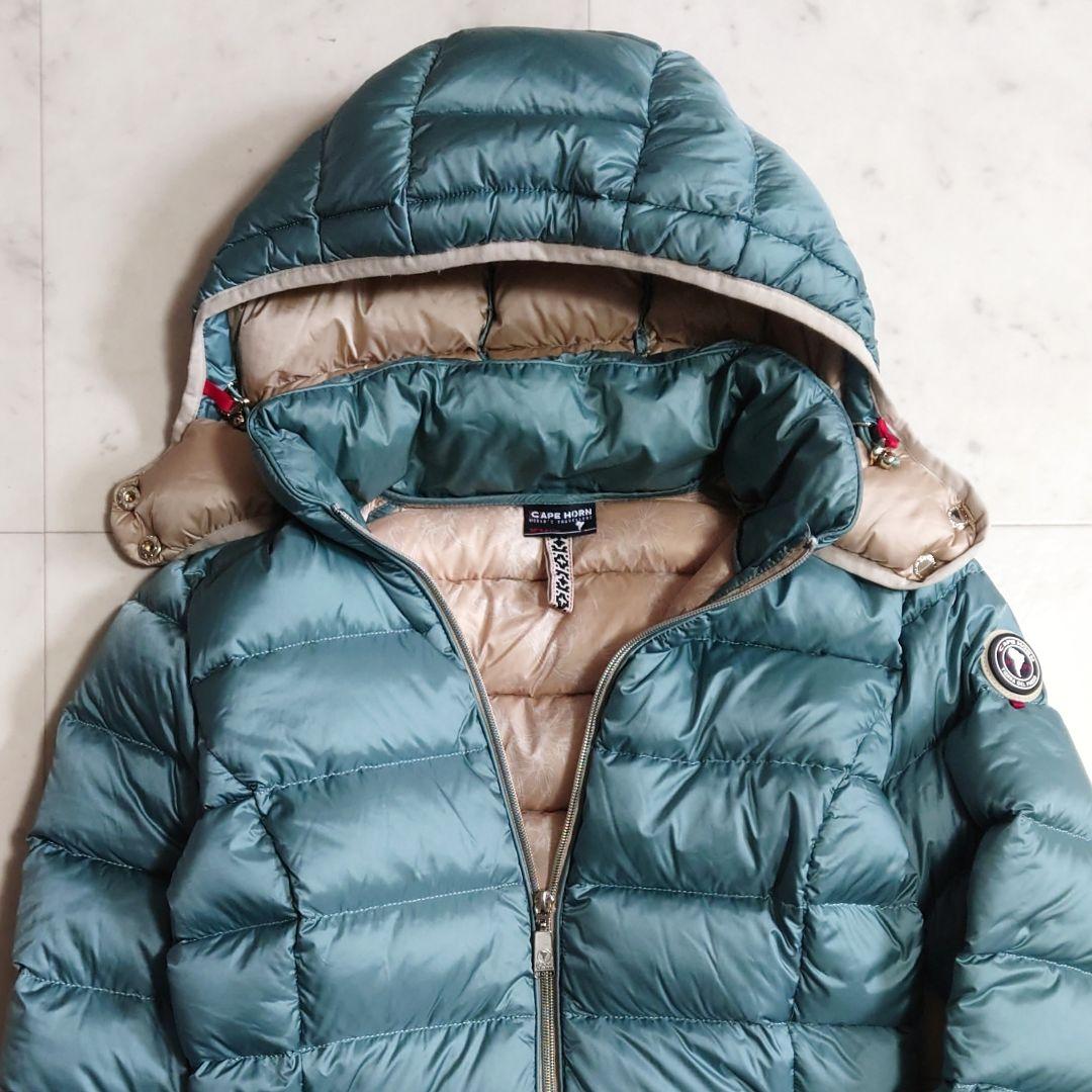 美品♪サイズ42・L ケープホーンTIERRA SRL 2wayダウンジャケット