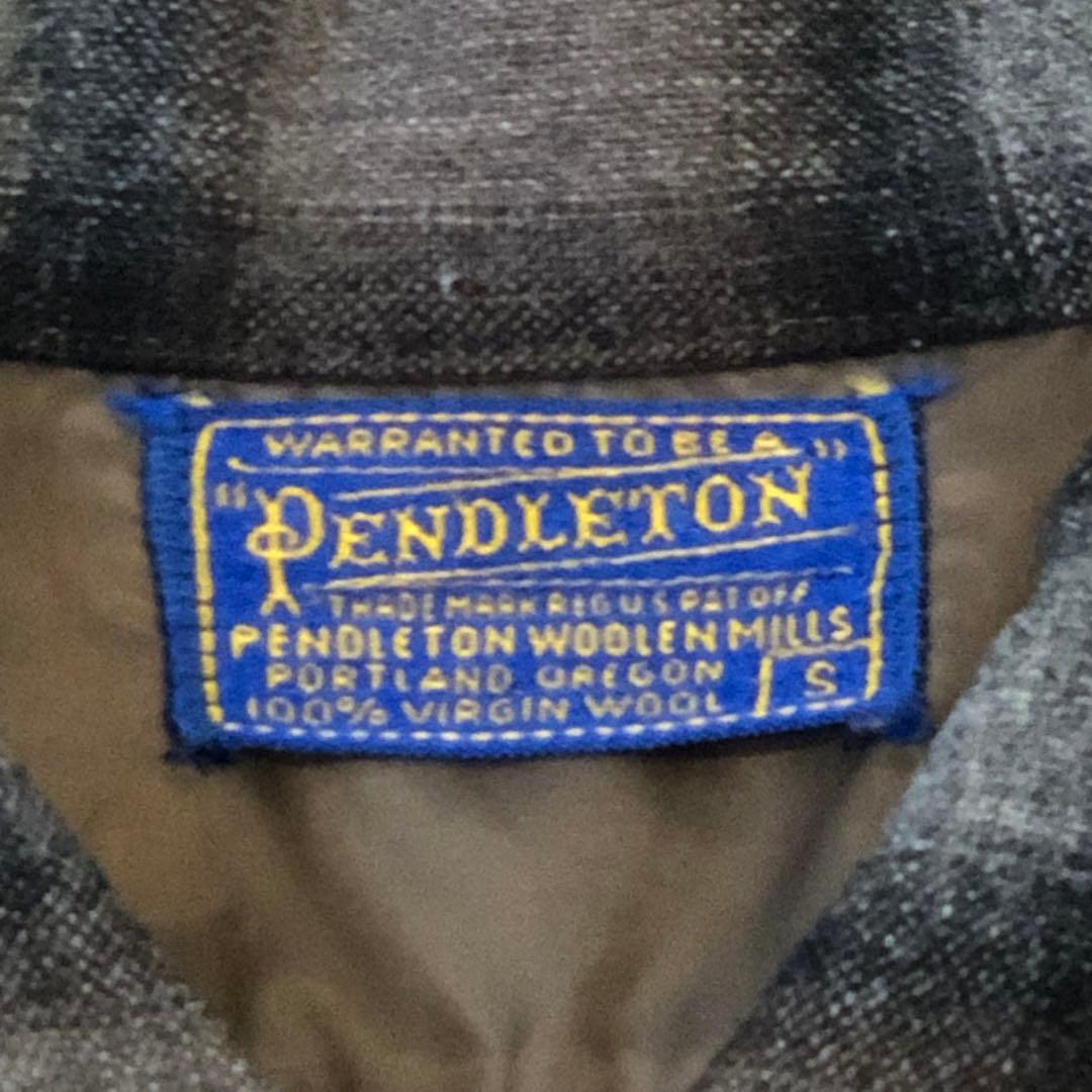 PENDLETON ブラウン系チェックネルシャツ