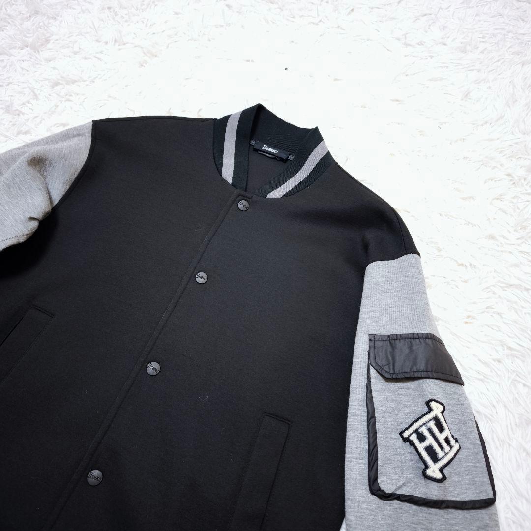 【極美品】22AW HERNO ヘルノ ブランドロゴ ボタンダウン ブルゾン44