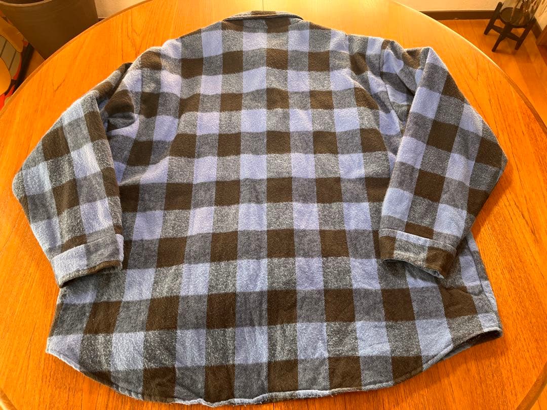 USA製！FIVE BROTHER ブロックチェック　裏キルト　ヴィンテージ