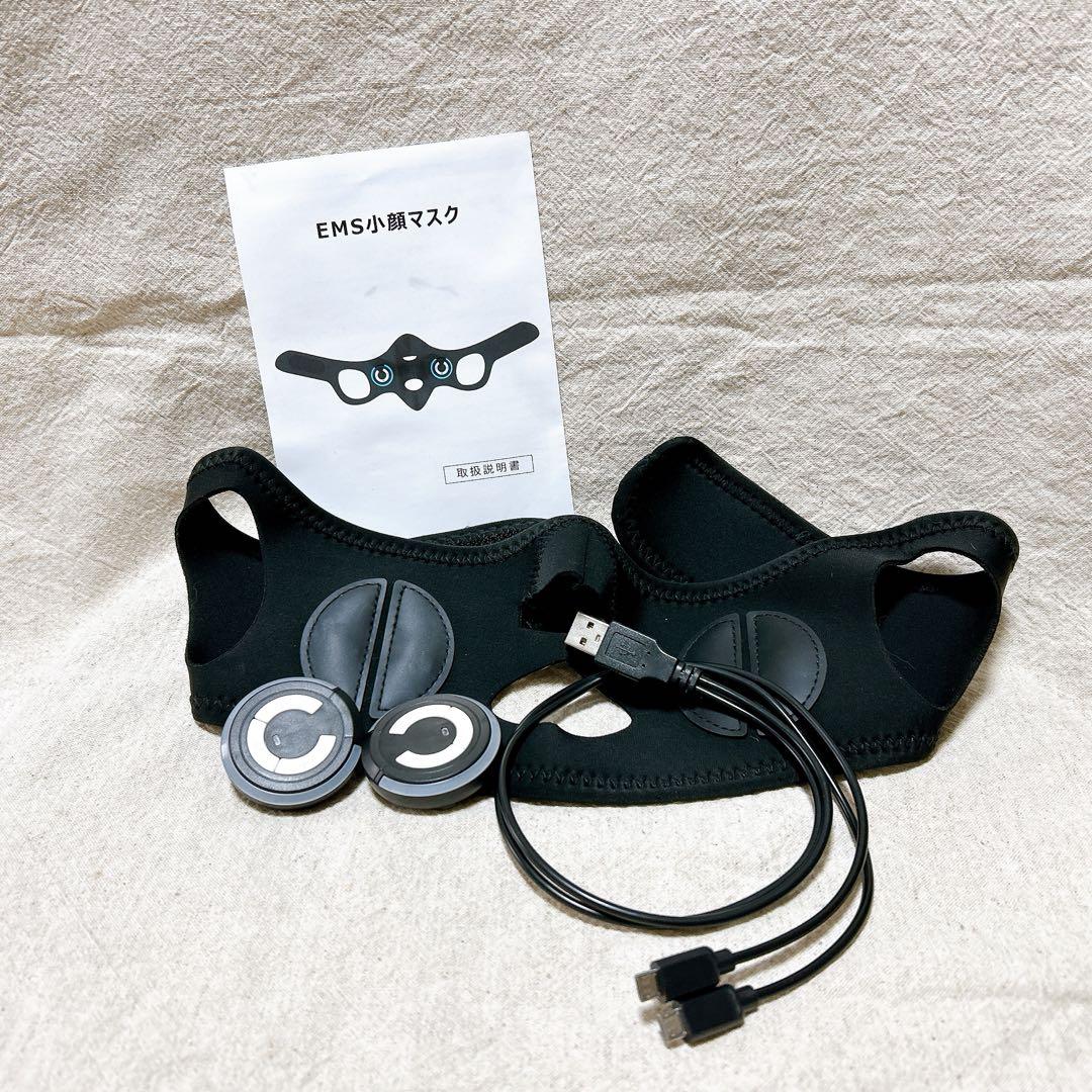 ＊美顔器 EMS フェイスベルト ブラック