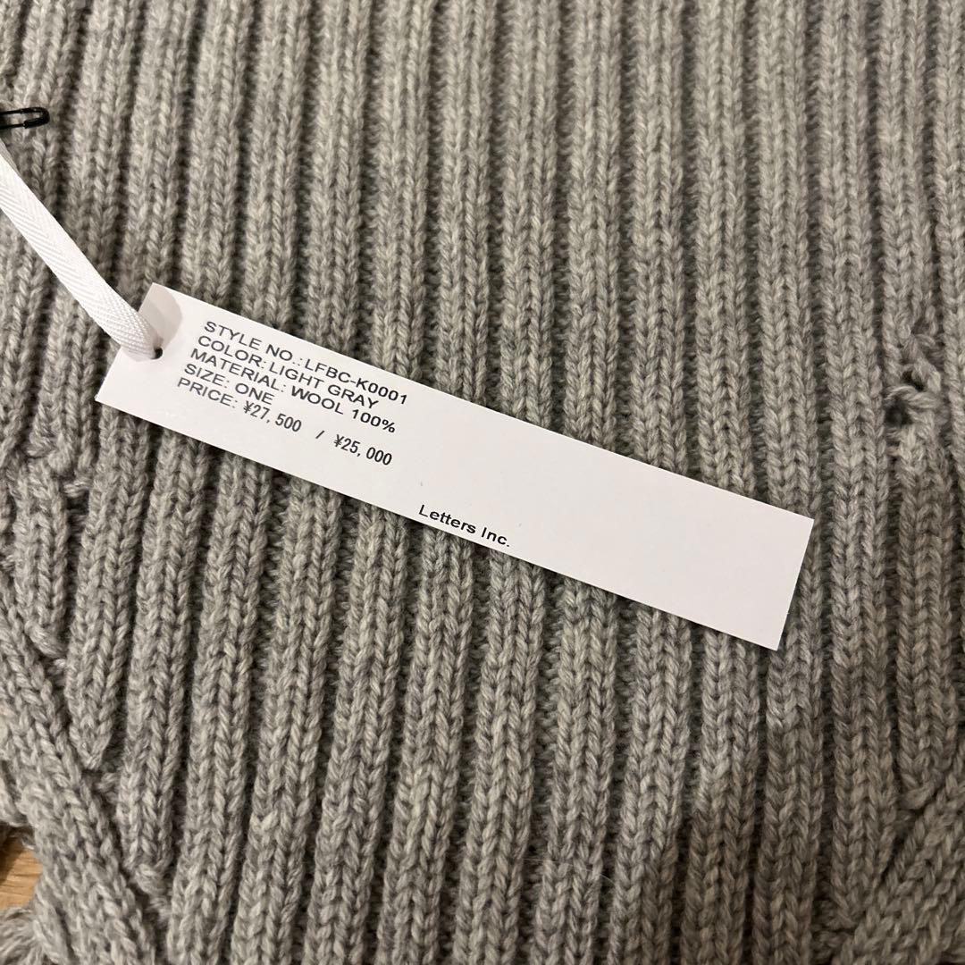 小物 The Letters KNITTED FRINGE NECK WARMER