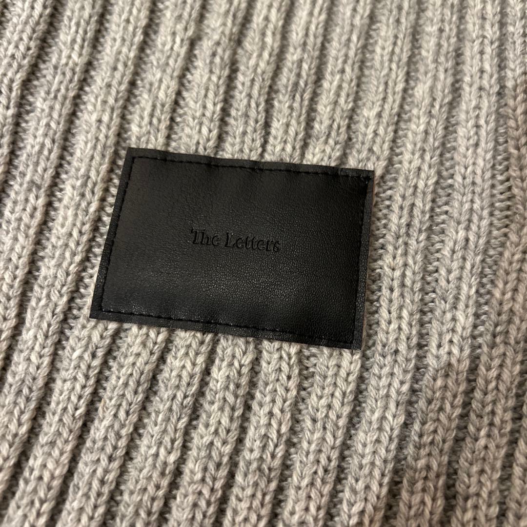 小物 The Letters KNITTED FRINGE NECK WARMER