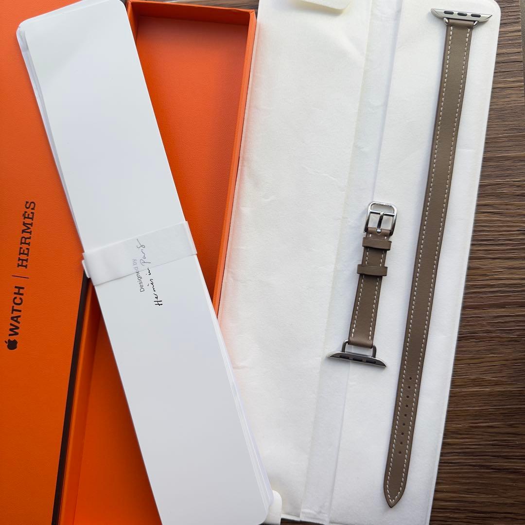 2744 Apple Watch エルメス　エトゥープ　ドゥブルトゥール　二重