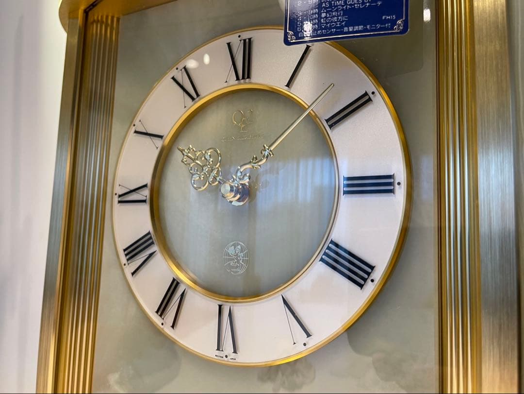 クイーンエリザベス2 R67 メロディ時計　QE2 置き時計　大理石