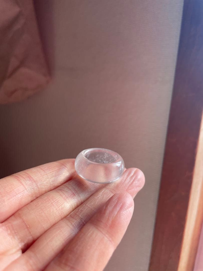 高品質 水沫石 リング 13号