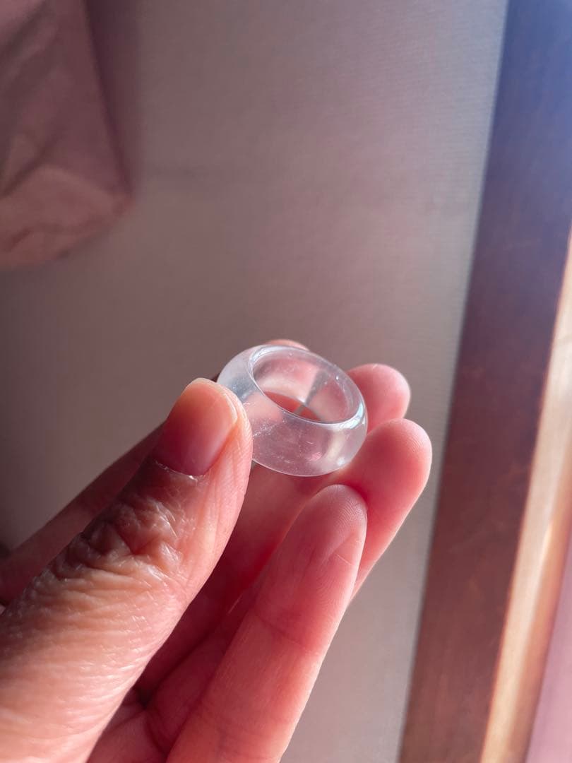 高品質 水沫石 リング 13号