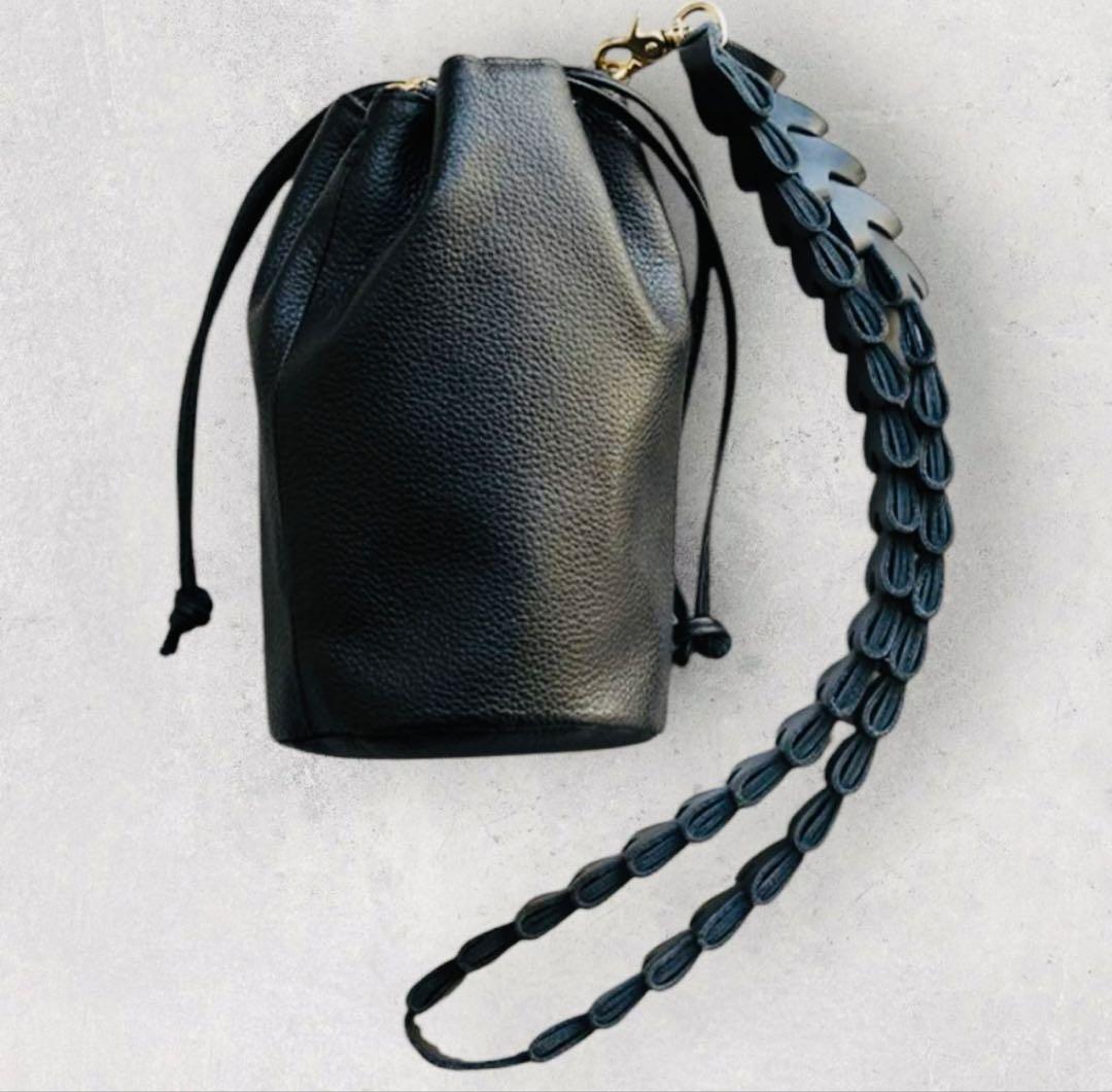 バッグ Santaku 6way grain leather shoulder bag