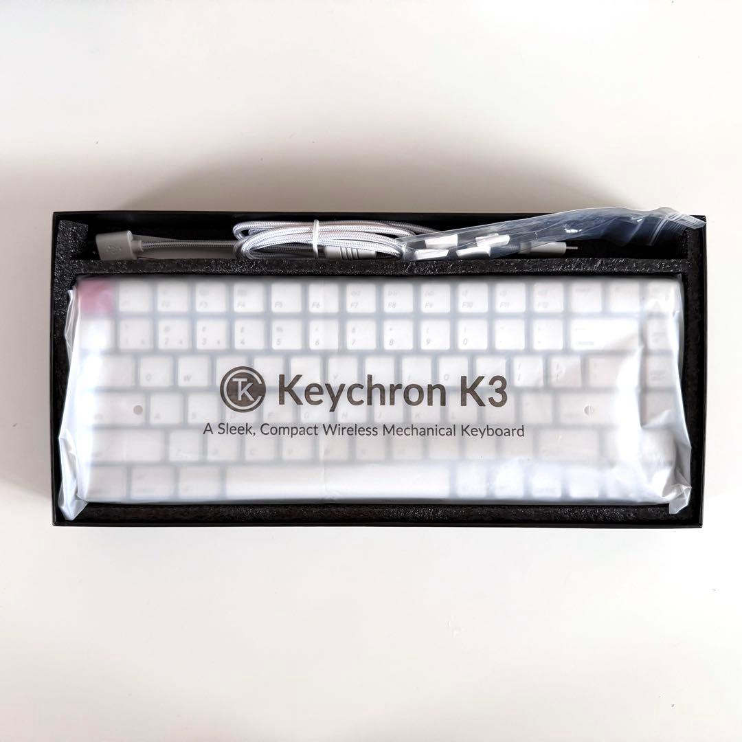 Keychron K3 ver.2 メカニカルキーボード ホワイト US配列