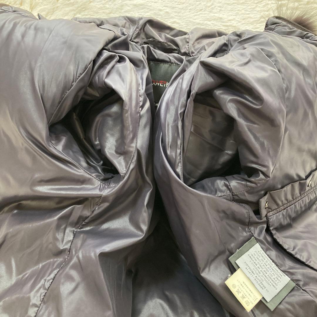 【極美品】デュベティカ 2way ダウンジャケット ファー 40 深紫