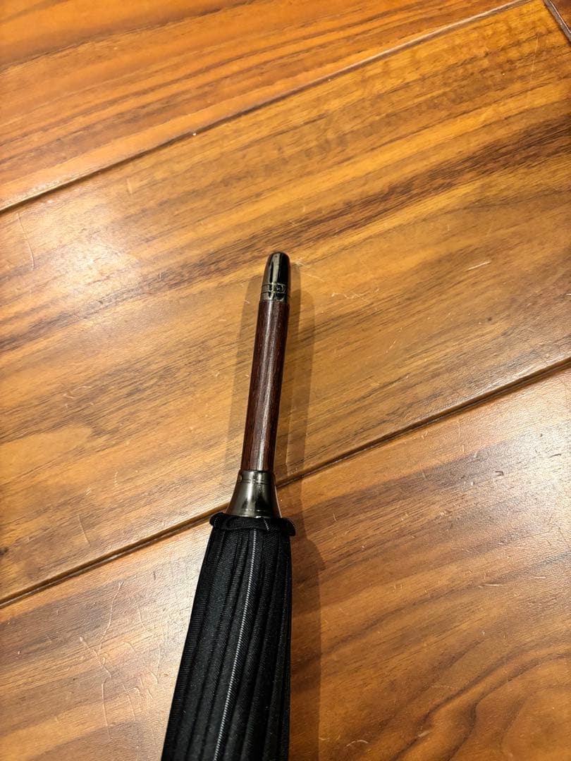 ※最終値下です。前原光縈商店　メンズ　ストライプ　長傘　ブラック