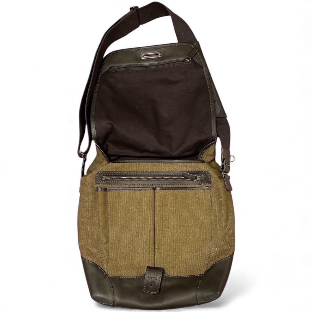 未使用 ダンヒル メッセンジャーバッグ A4 希少 レインカバー付 茶