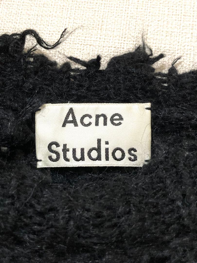 アクネ　モヘア　ウール　ローゲージ　ニット　セーター　レディース　ダメージ