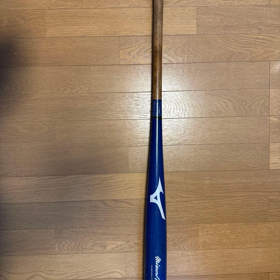 【レア】ミズノプロ 長尺バット 硬式 青 スイングスピードアップに最適