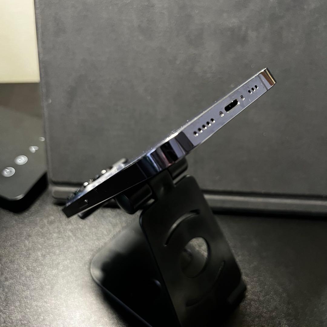 iPhone 14 Pro 256GB ディープパープル 背面割れ 動作良好