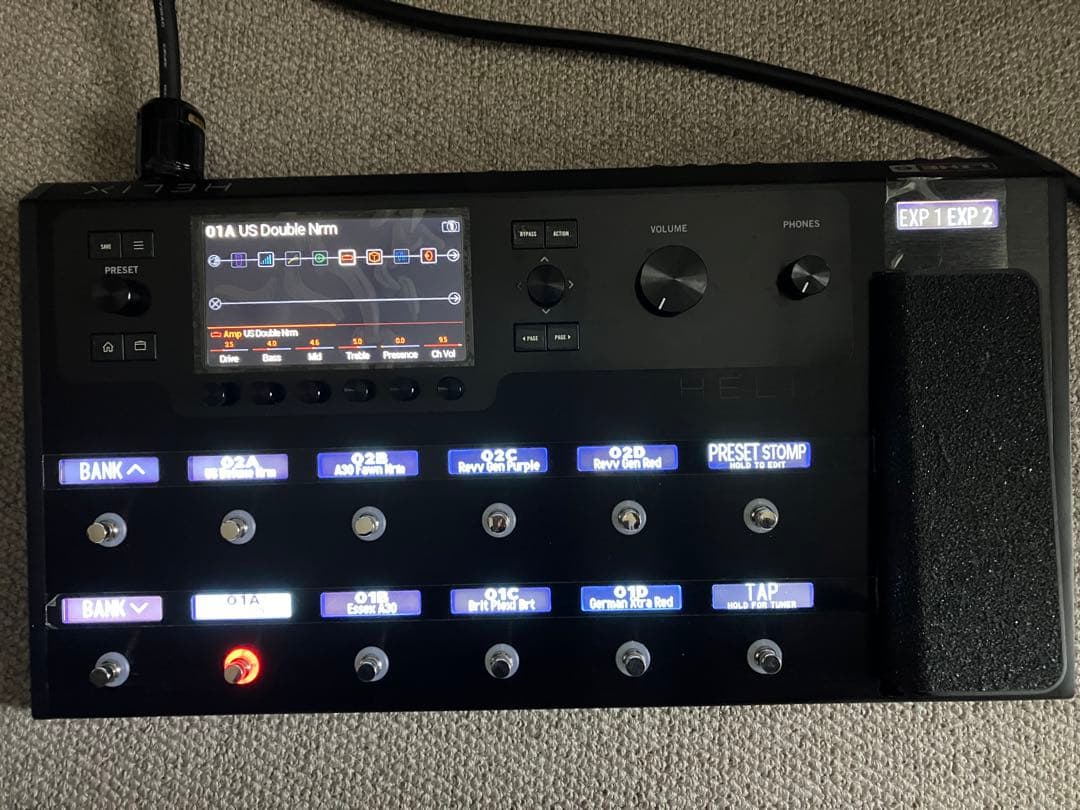 LINE6 Helix Floor + EVHプリセット + 電源シールド付属