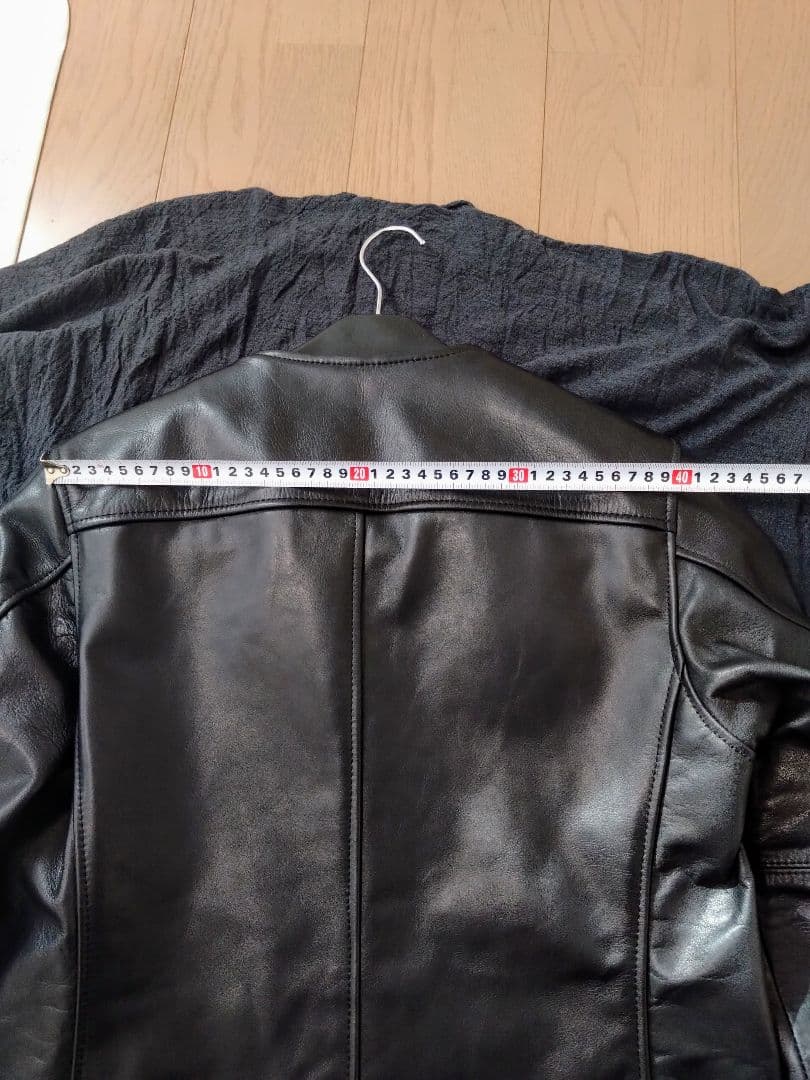 美品 Johnbull ノーカラー レザージャケット　Ｓ