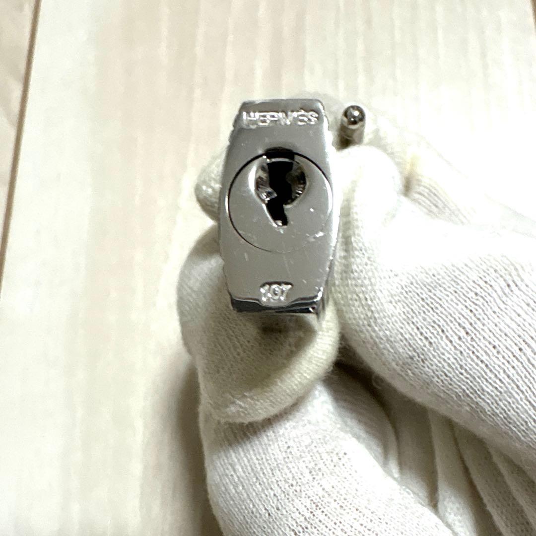 ★エルメス　カデナ　パドロック 南京錠　シルバー　鍵２本