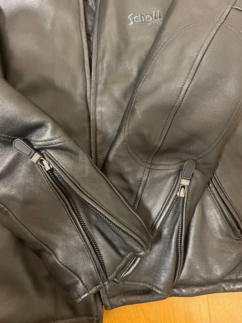 【最終価格】SCHOTT レザージャケット　シングルライダース