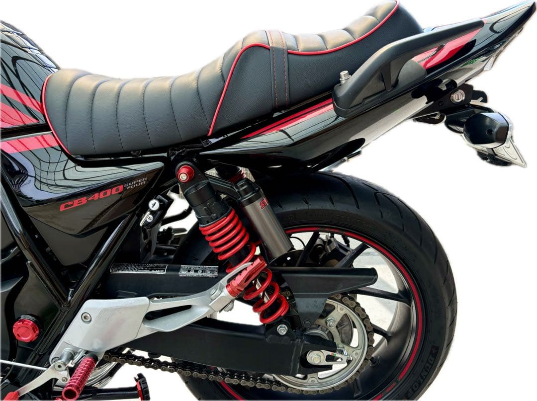 赤パイピング タックロール シート ホンダ CB400SF NC39 NC42