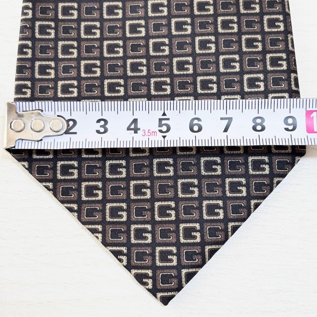 GUCCI グッチ 新品未使用 タグ付き シルクネクタイ GGロゴ ブラック