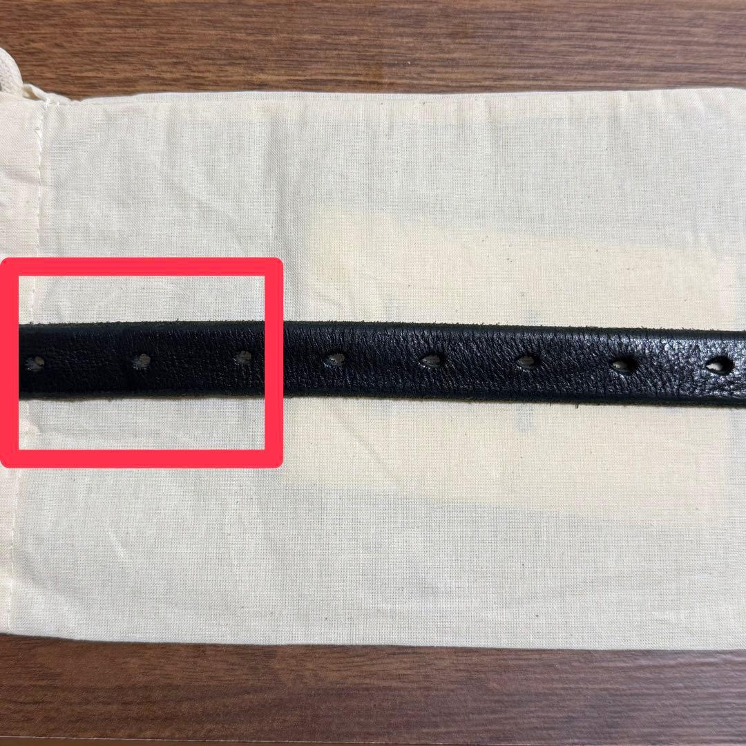 美品 OUR LEGACY 2cmベルト サイズ90 BLACK