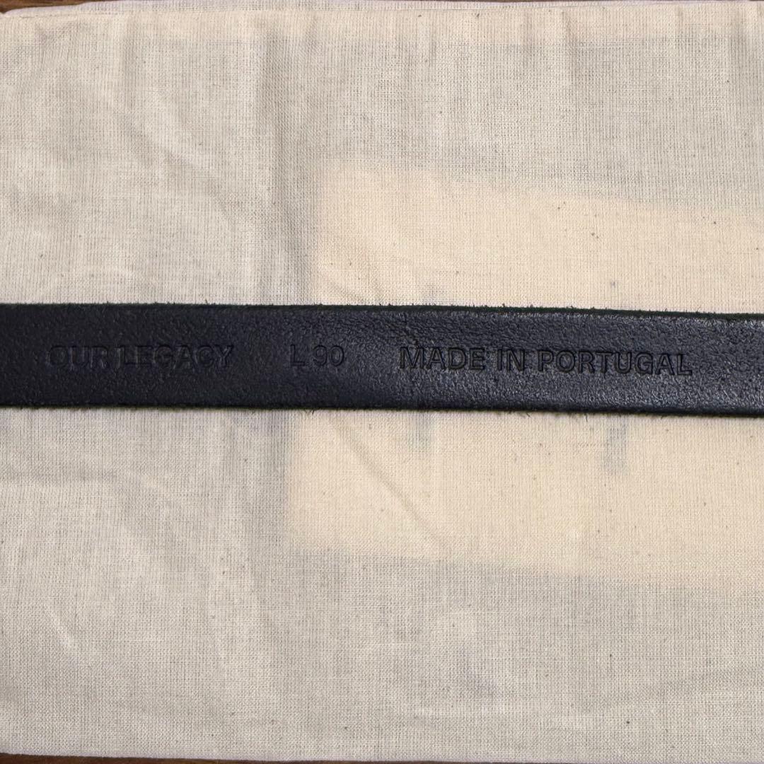美品 OUR LEGACY 2cmベルト サイズ90 BLACK