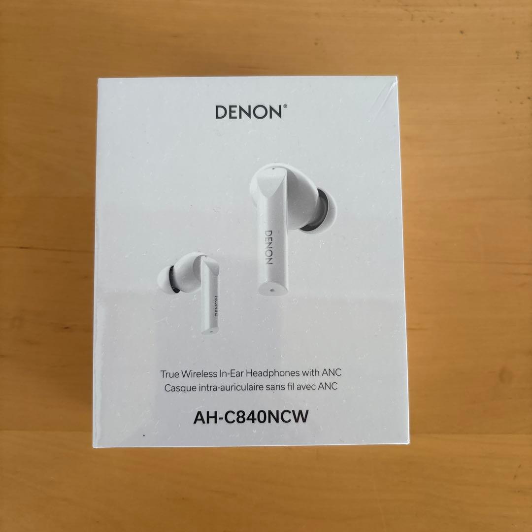 ワイヤレスヘッドホン　DENON AH-C840NCW 白