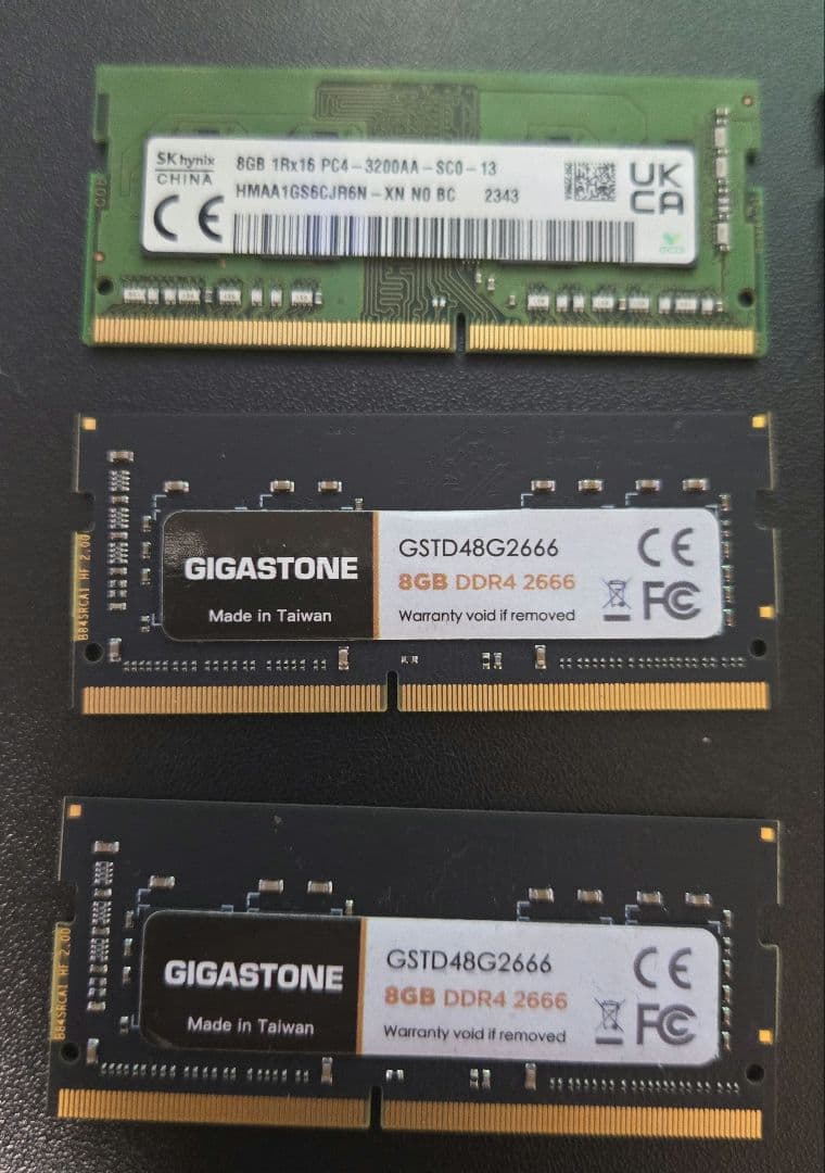 DDR4 メモリ 8GB 9枚まとめ売り