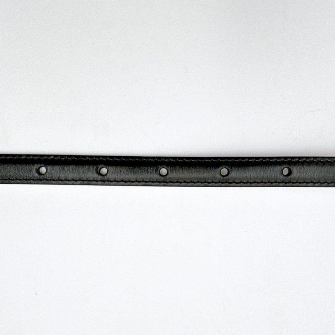 【Y2128K】【極美品】セリーヌ トリオンフ ベルト ブラック レザー