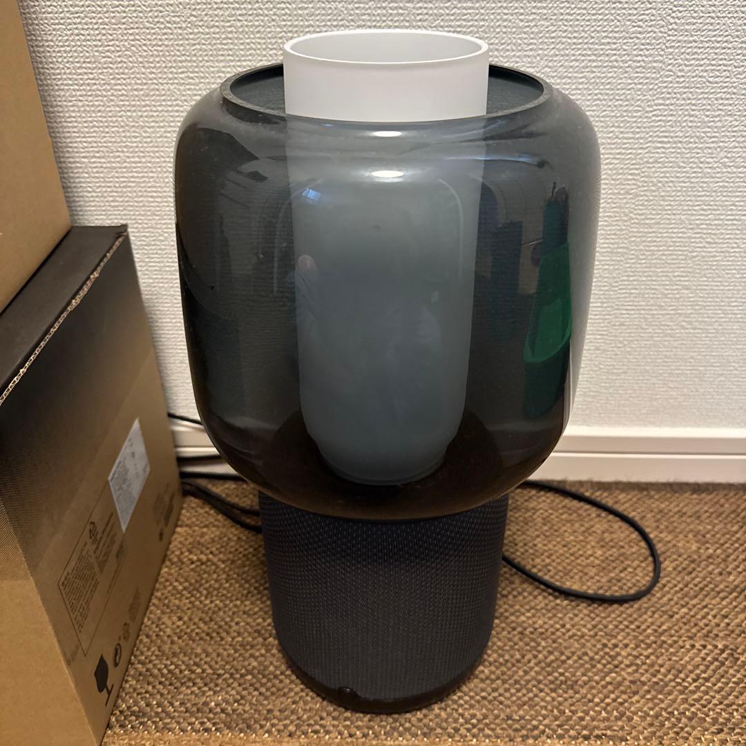 スピーカーランプ WiFi付き&ガラスシェード2点SYMFONISK