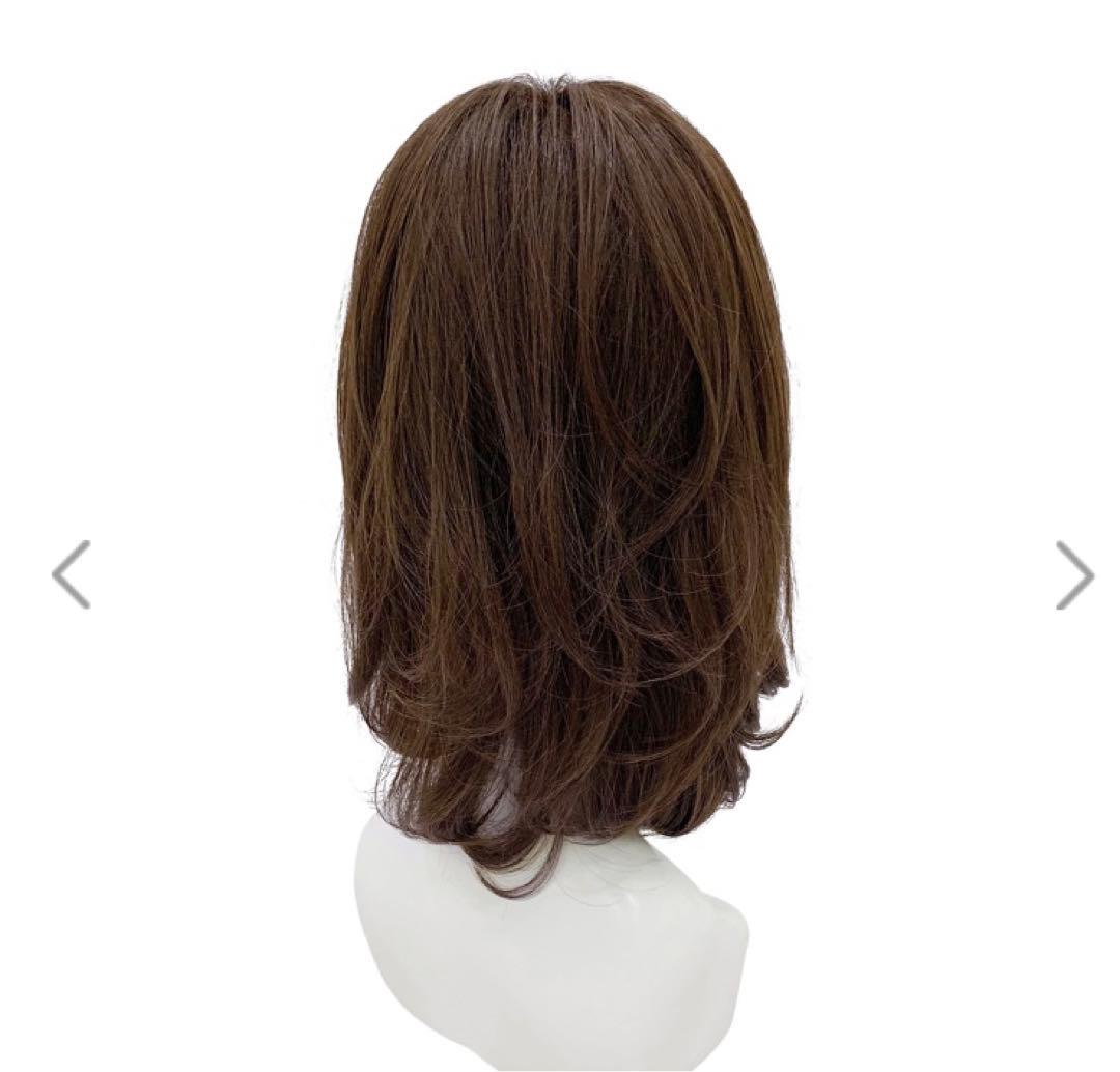 【新品未使用】KAZUEフルウィッグ　レディース　セミロング　ライトブラウン