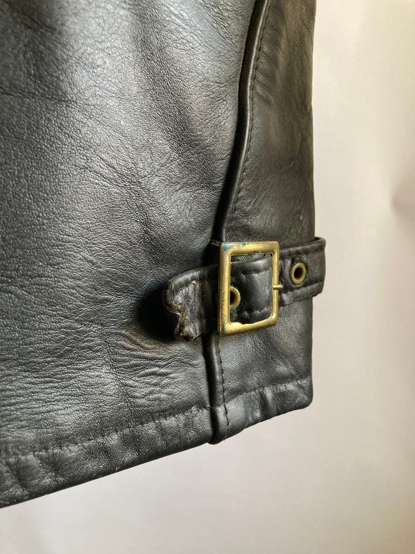 Schott ショット レザートラッカージャケット 本革 ブラック32