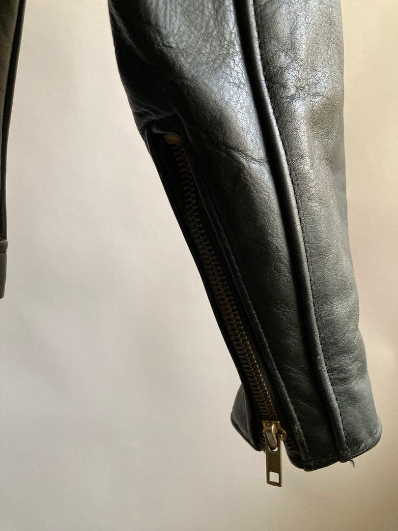 Schott ショット レザートラッカージャケット 本革 ブラック32