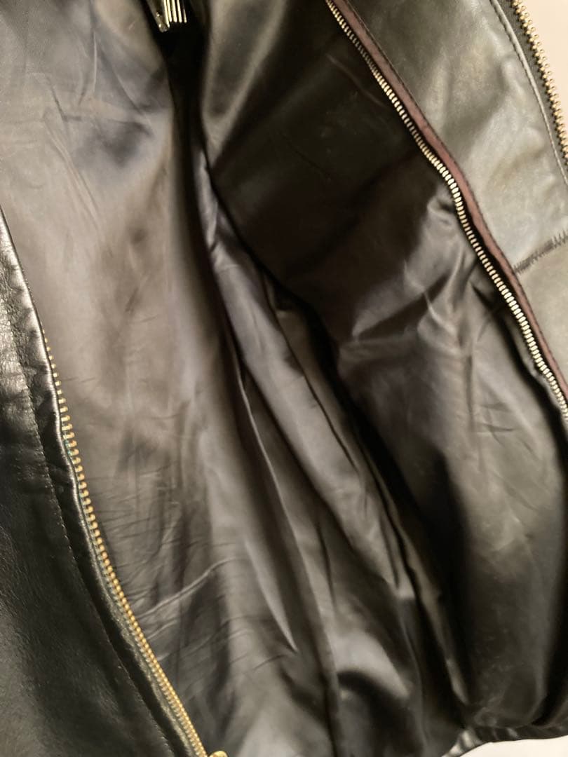 Schott ショット レザートラッカージャケット 本革 ブラック32