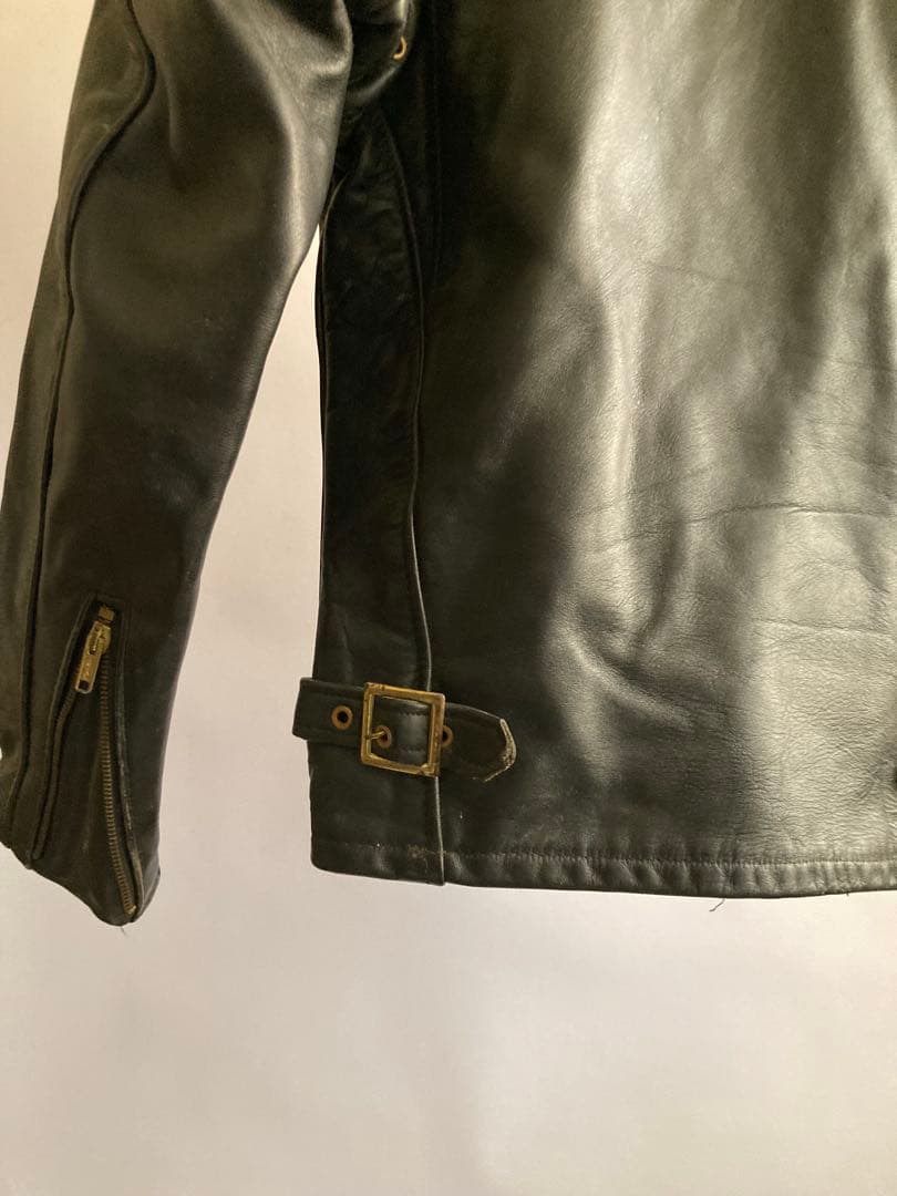 Schott ショット レザートラッカージャケット 本革 ブラック32