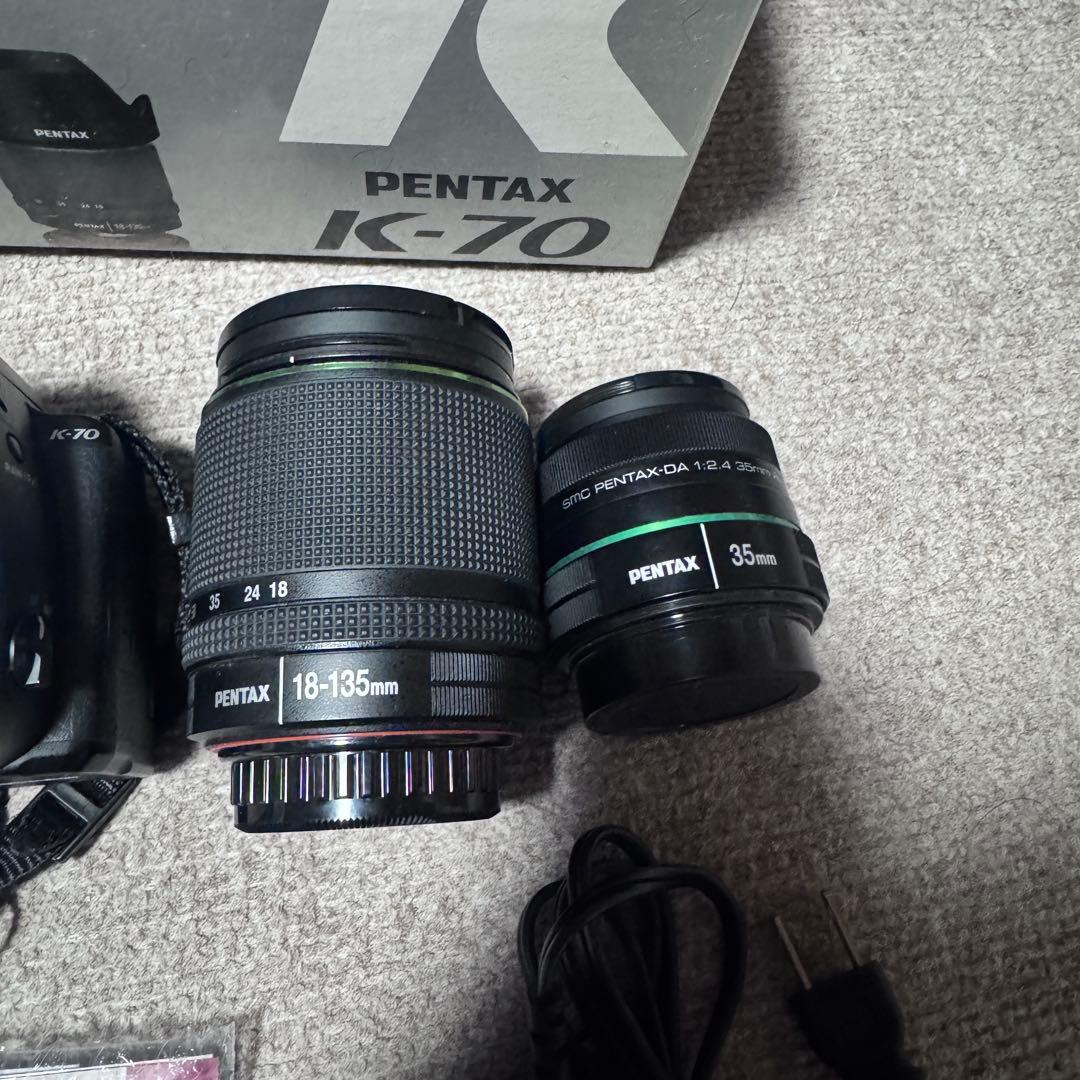【値下げ】PENTAX K-70 一眼レフカメラ　レンズ2個セット　ペンタックス