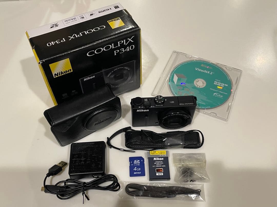 【美品】Nikon COOLPIX P340 ケース/カード付き
