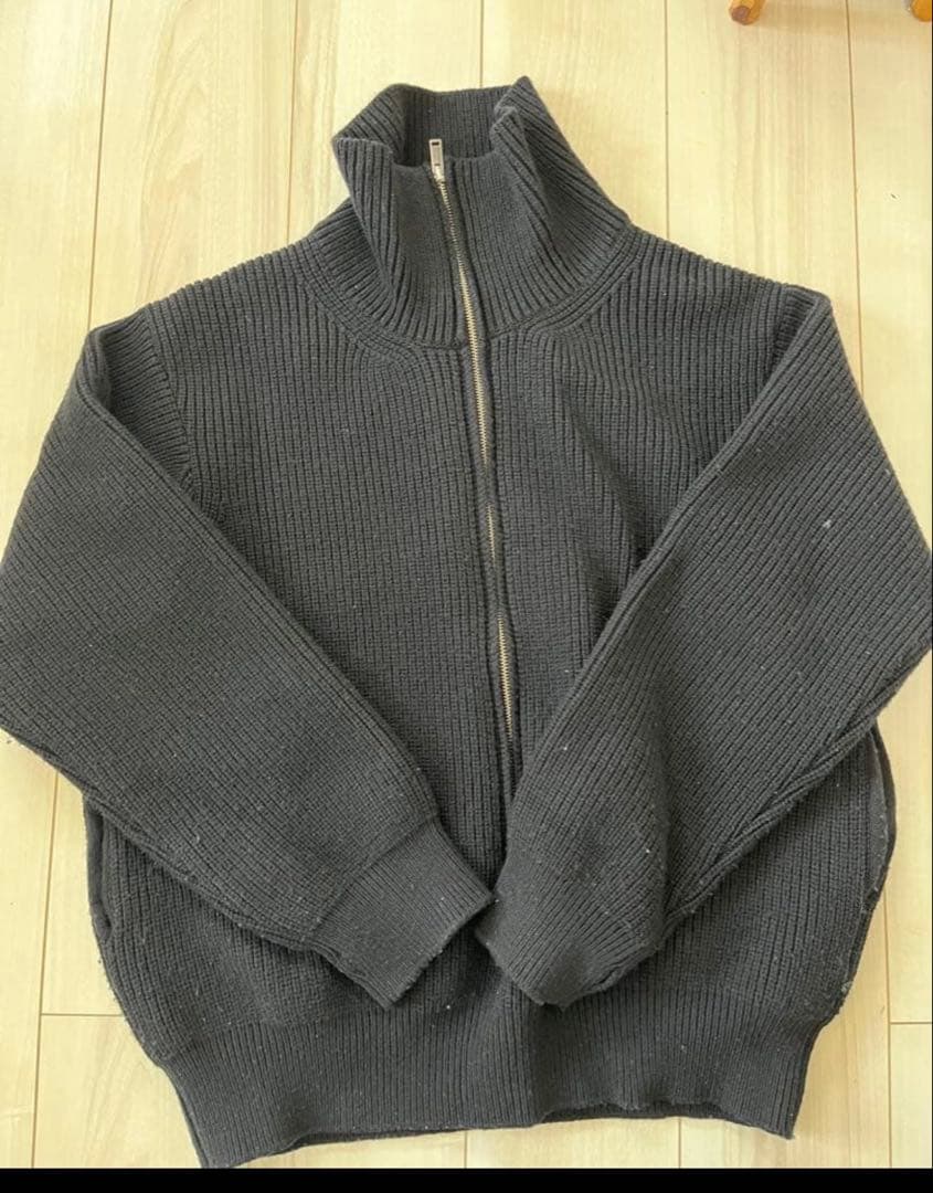 d*d様 YOKE 3/4 FRONT ZIP HIGHNECK RIB セータ