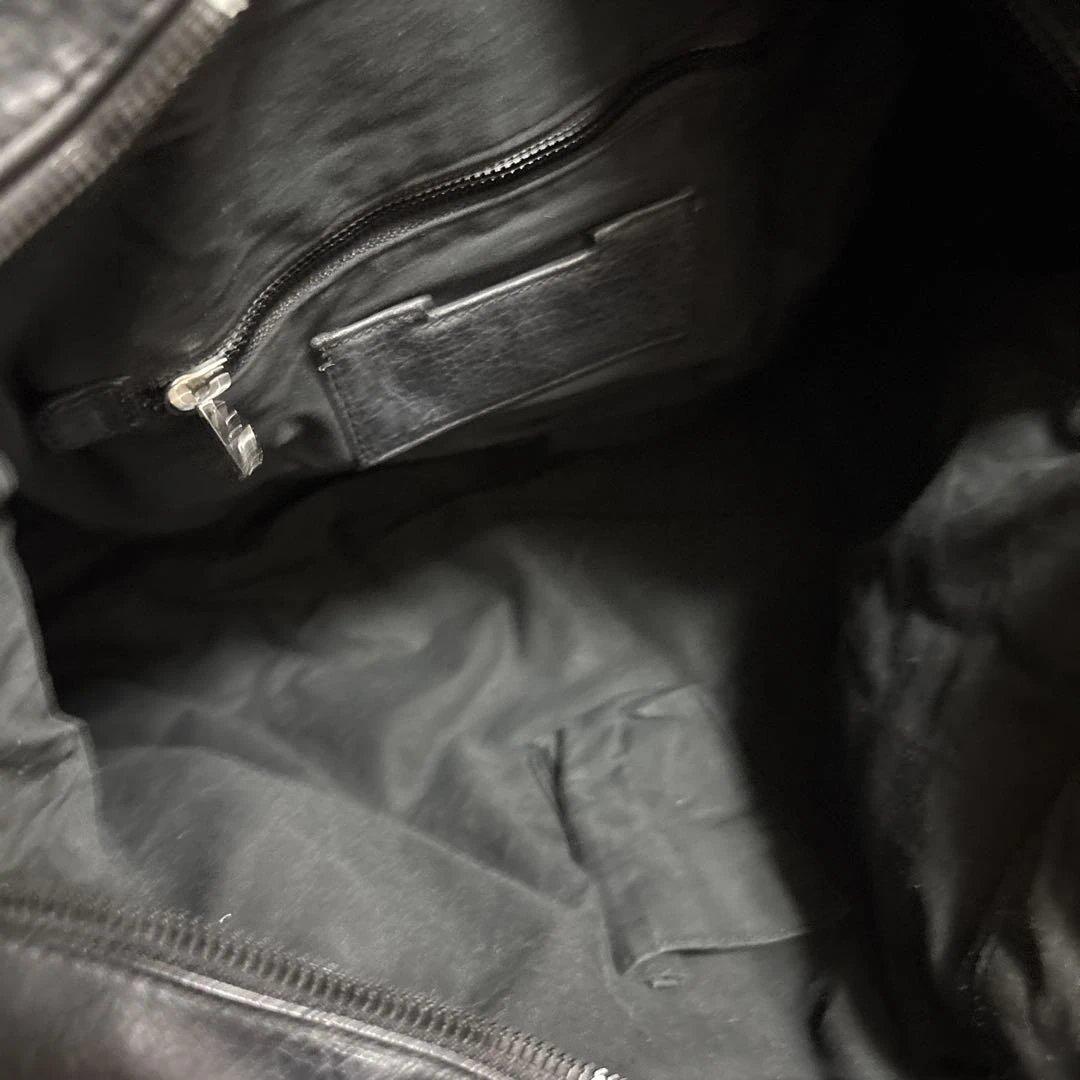 DIESEL レザーバッグ ブラック Y2K ユニセックス　ヴィンテージ