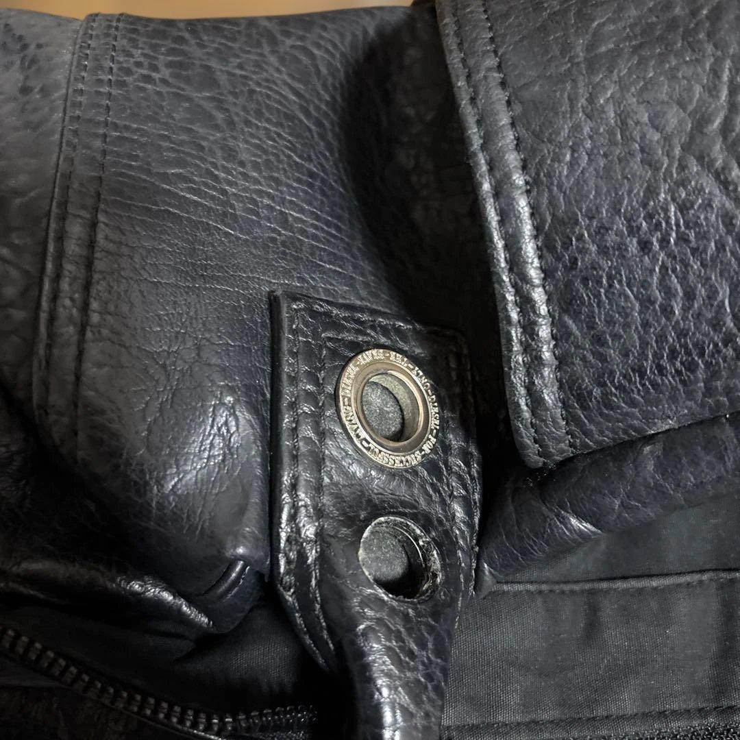 DIESEL レザーバッグ ブラック Y2K ユニセックス　ヴィンテージ