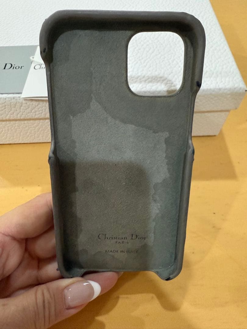 Lady Dior iPhone 12ケースカナージュ ラムスキン