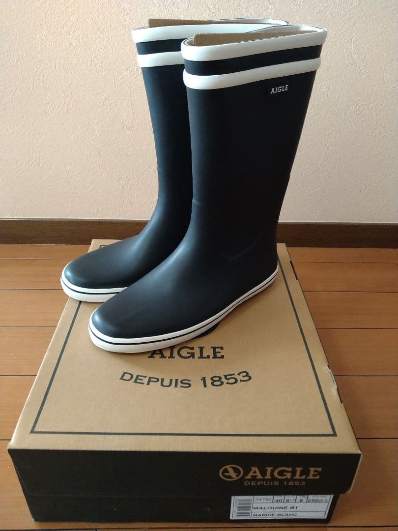 【Mikan】 MALOUINE BT ブラック 長靴・レインブーツ