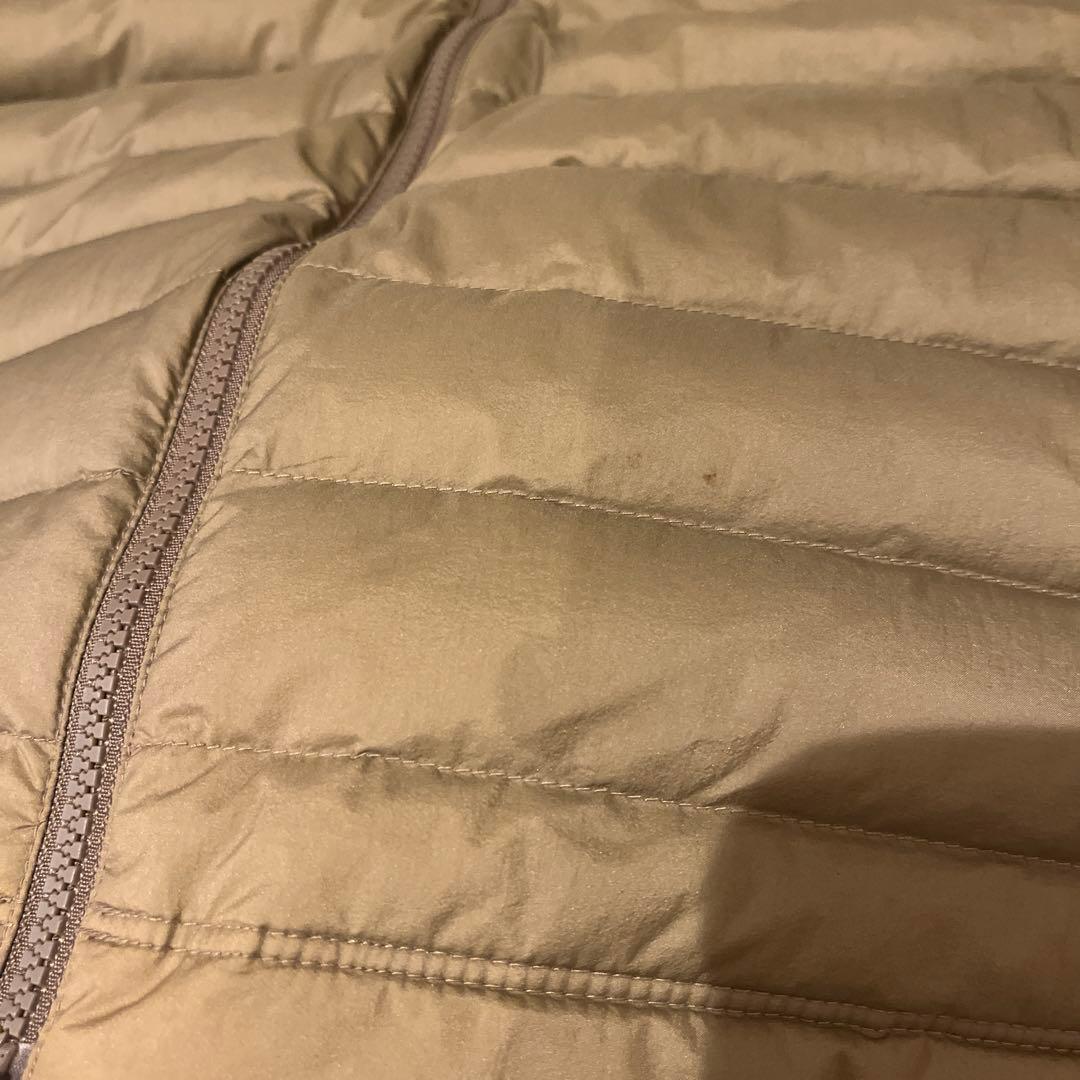 DANTON ナイロンタフタミドルダウンフーデッドコート　ベージュ　36