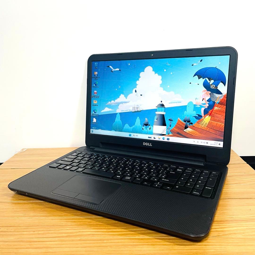 すぐ使えるDELL SSDノートパソコンWindows11オフィスDVDカメラ