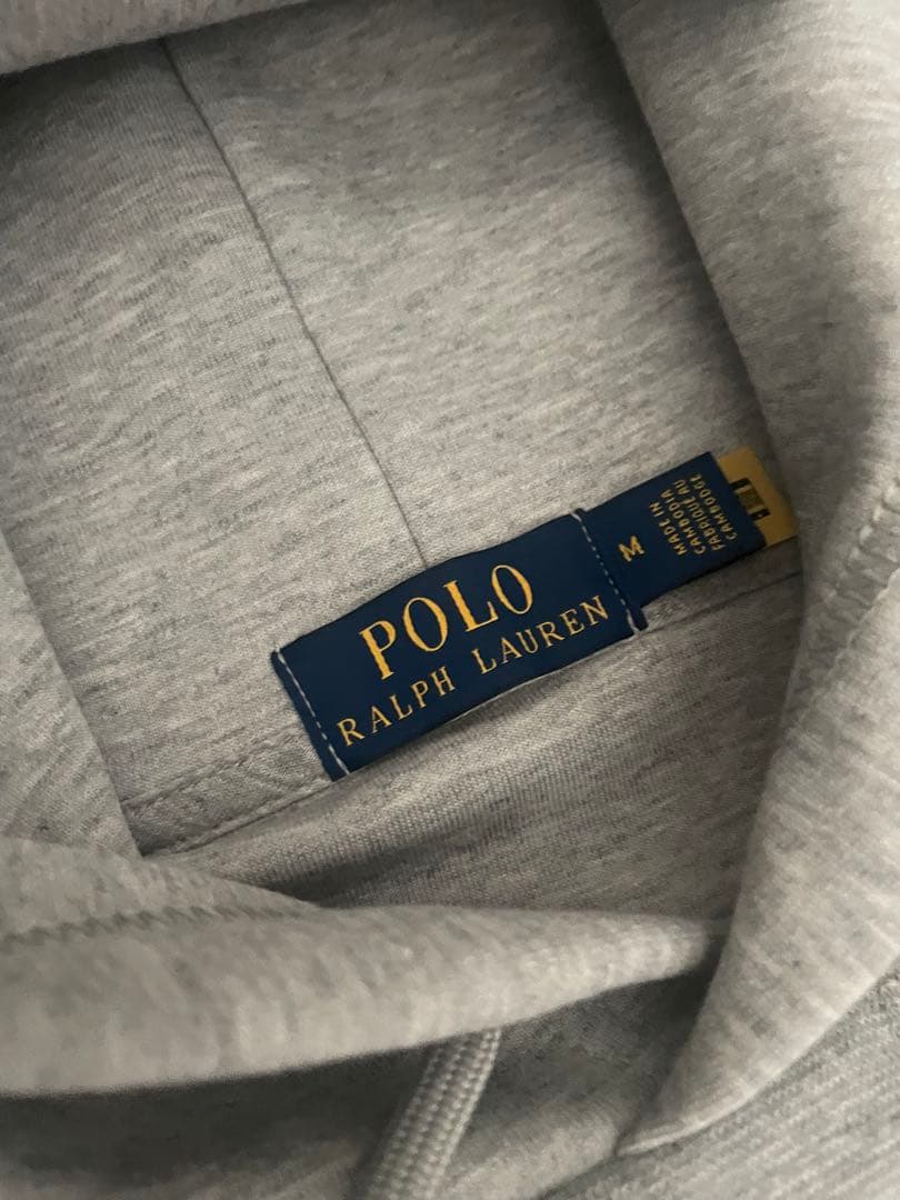 Polo Ralph Laurenビッグポニーグレー パーカー Mサイズ極美品！